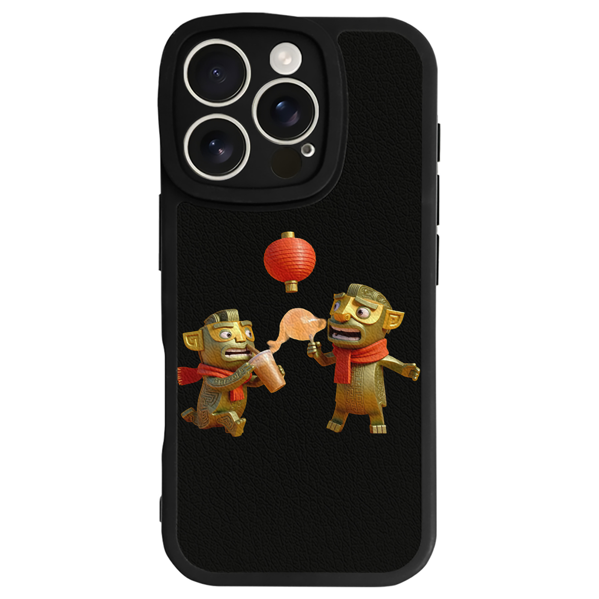 （画像用） Ne Zha 2 ナタ 魔童の大暴れ 【iPhone 16シリーズ対応】シリコンスマホケース（レザー調） 材質：シリコン